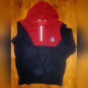 Jack & Jones Red and Black Zip-Up Sweater